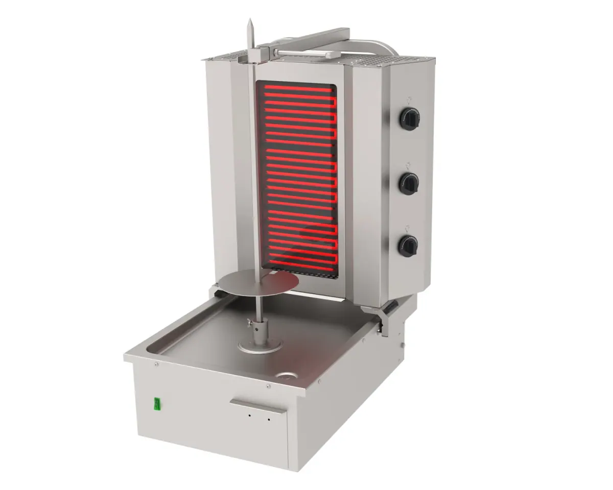 ADE-3A Döner Ocağı Elektrikli 3 Gözlü Alttan Motor ürün görseli