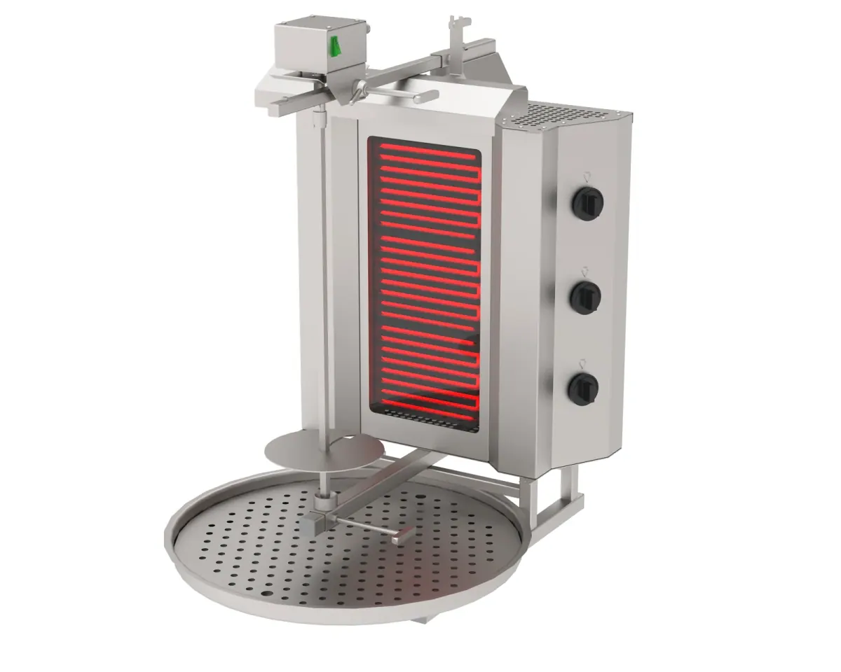 ADE-3U Döner Ocağı Elektrikli 3 Gözlü Üstten Motor ürün görseli