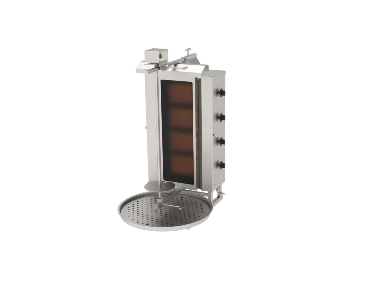 ADGC-4U Gazlı Camlı Döner Ocağı Üstten Motorlu 4 Gözlü ürün görseli