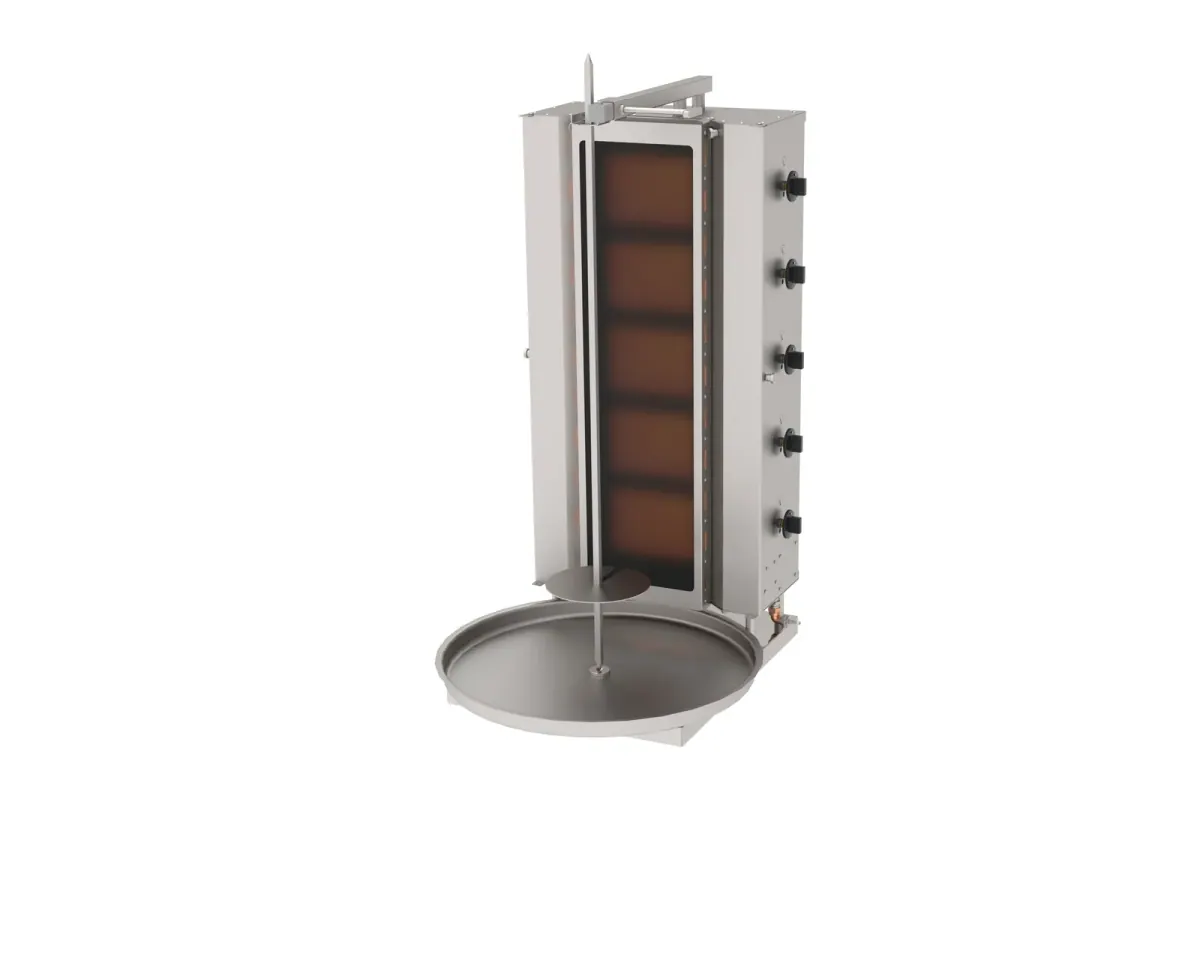 ADGC-5S Döner Ocağı Gazlı Camlı 5 Gözlü Sabit ürün görseli