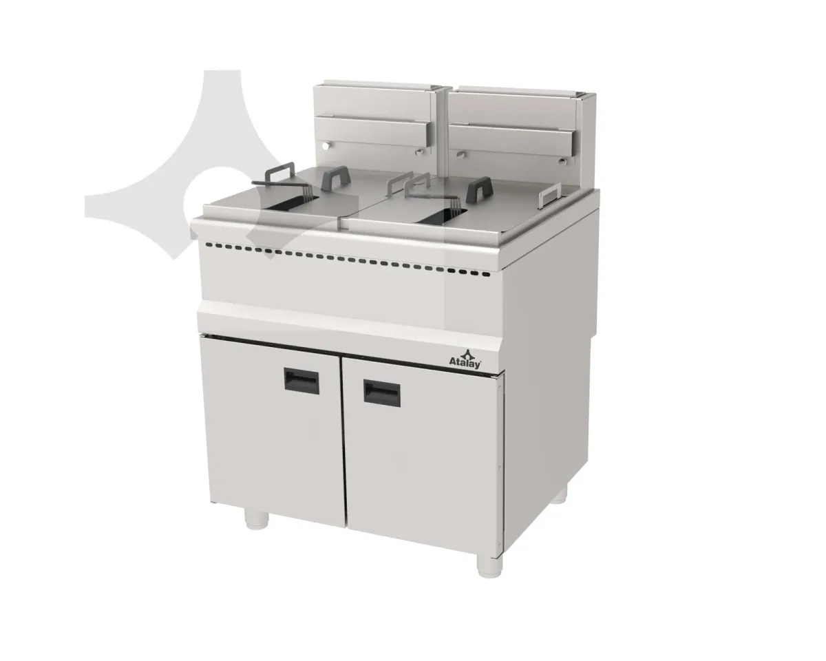 AGF-870-D Gazlı dolaplı fritöz 800x700 mm ürün görseli