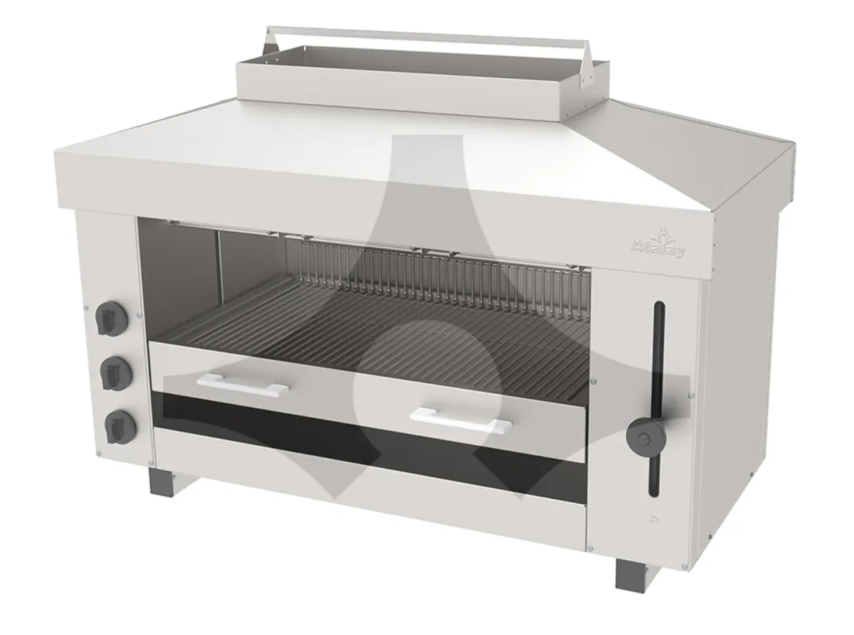 ASM-3E 3 rezistanslı asansörlü elektrikli salamander 960x480 mm ürün görseli