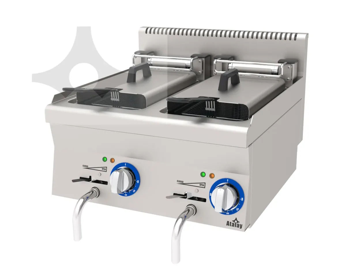 E AEF-660 Elektrikli setüstü fritöz 600x600 mm ürün görseli