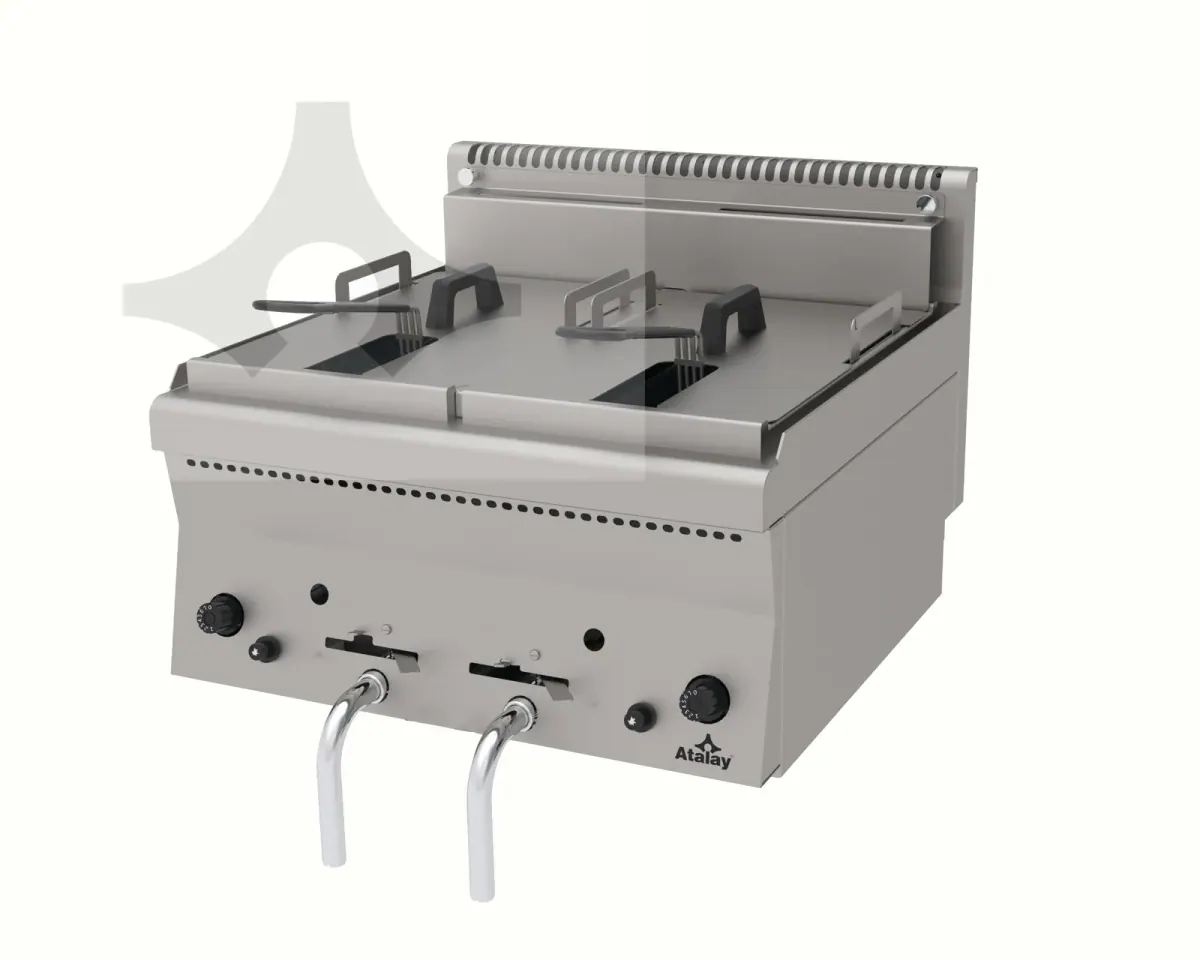 E AGF-660 Gazlı setüstü fritöz 600x600 mm ürün görseli