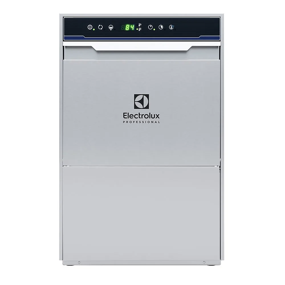 Bardak yıkama makinesi 30 sepet/saat, elektronik kontrol, çift cidarlı, soğuk durulamalı, su yumuşatıcılı, drenaj pompalı, deterjan ve parlatıcı dispenserli · ESICWG (402220) ürün görseli