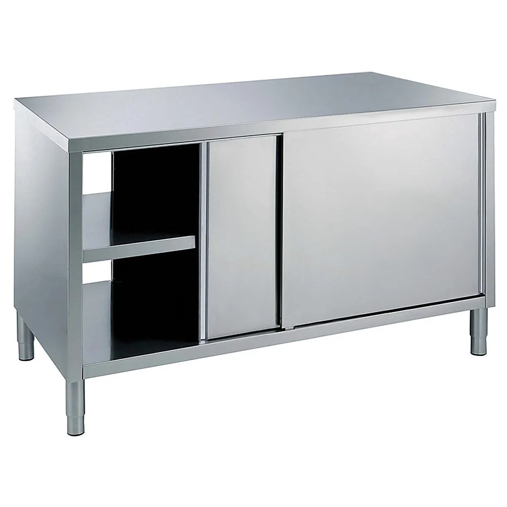 Dolaplı Çalışma Tezgahları - İki taraftan kapılı Premium Serisi Tezgah-Evyeler 1200 mm İki Taraftan Kapılı Dolaplı Çalışma Tezgahı - Pass-Through (133085) ürün görseli