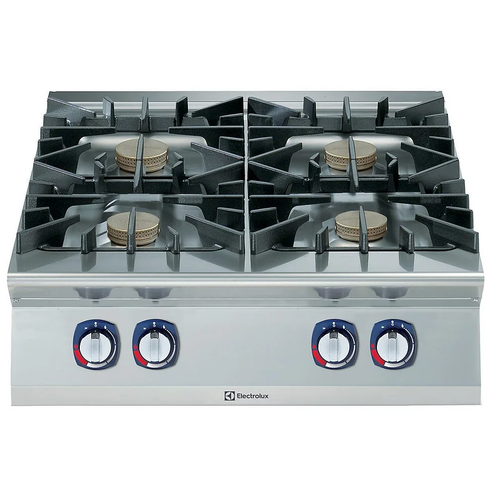 900XP Gazlı 4 Açık Ateşli Setüstü Ocak, 10kW 800 mm 391003 ürün görseli