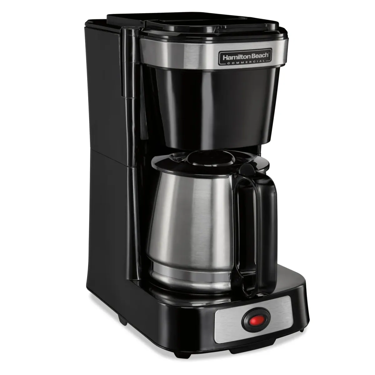 4 Cup Coffee Maker-Black w/Stainless Carafe (Case Pack Qty: 6) ürün görseli