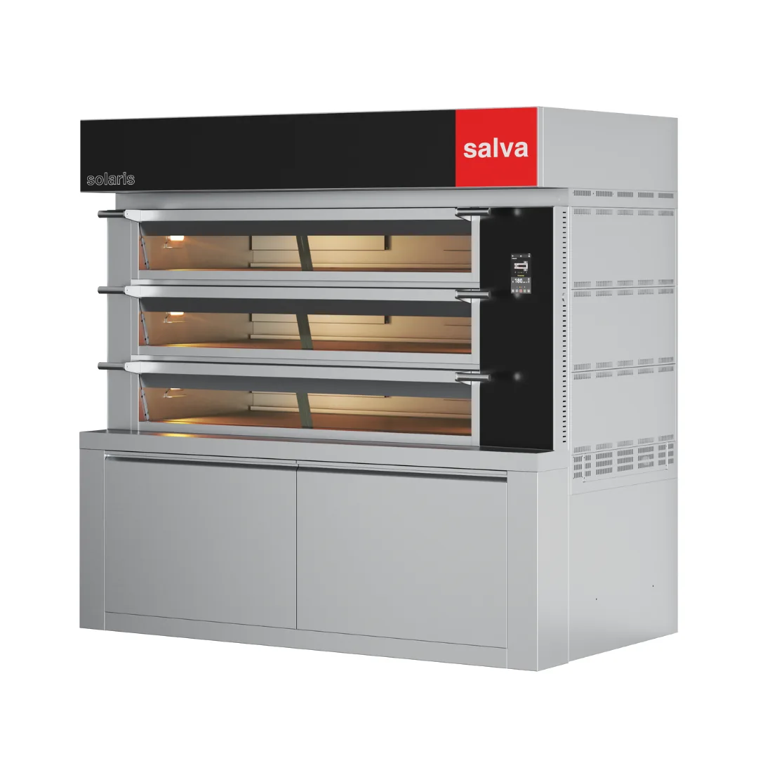 SOLARIS 4C/2P 700-2000 4 kamaralı taş tabanlı fırın, 11,18 m² taban ürün görseli