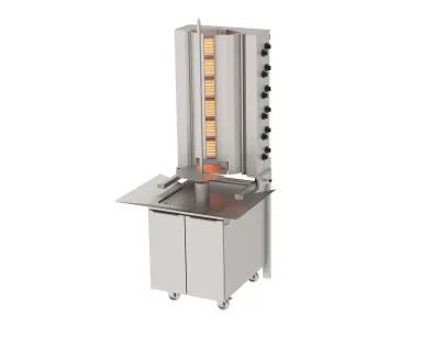 ADG-12DS Döner Makineleri Duvara Monte Gazlı 12 Gözlü ürün görseli