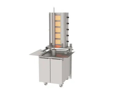 ADG-5D Döner Makineleri Duvara Monte Gazlı 5 Gözlü ürün görseli