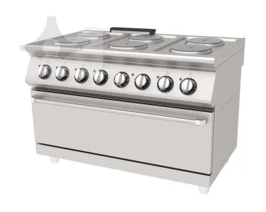 AEK-1273 6 yuvarlak pleytli elektrikli kuzine, geniş hazneli 1200x730 mm ürün görseli