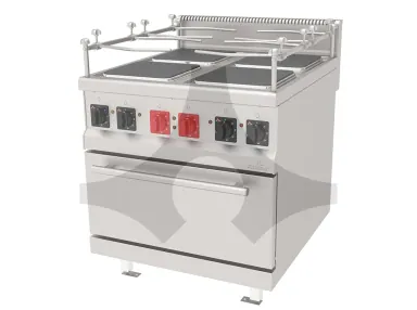 AEKG-890 4 kare pleytli elektrikli kuzine, gemi tipi 800x900 mm ürün görseli