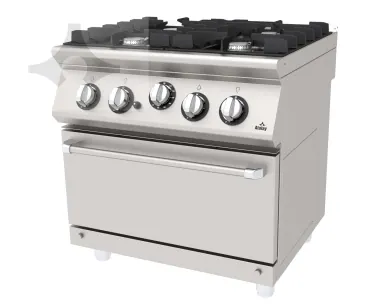 AGK-873 4 açık ateşli (Ø80) gazlı kuzine 800x730 mm ürün görseli