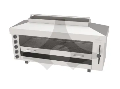ASM-5E 5 rezistanslı asansörlü elektrikli salamander 1295x480 mm ürün görseli