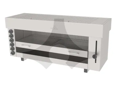 ASM-6G 6 radyanlı asansörlü gazlı salamander 1295x430 mm ürün görseli