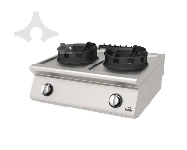 AWO-873 2 gözlü gazlı wok ocak 800x730 mm ürün görseli