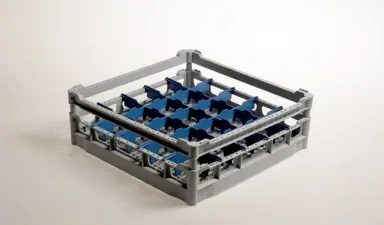 Colged 780090 Düz Tabanlı Ayırıcılı Bardak Sepeti 50 x 50 cm, 25 bardak, bardak yüksekliği 13 cm, bardak çapı 9 cm ürün görseli