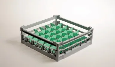 Colged 780091 Düz Tabanlı Ayırıcılı Bardak Sepeti 50 x 50 cm, 36 bardak, bardak yüksekliği 13 cm, bardak çapı 7,3 cm ürün görseli