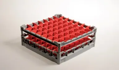 Colged 780096 Düz Tabanlı Ayırıcılı Bardak Sepeti 50 x 50 cm, 49 bardak, bardak yüksekliği 16,5 cm, bardak çapı 6,3 cm ürün görseli