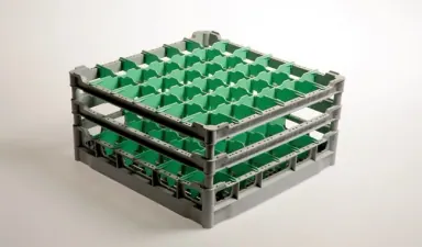 Colged 780099 Düz Tabanlı Ayırıcılı Bardak Sepeti 50 x 50 cm, 36 bardak, bardak yüksekliği 21 cm, bardak çapı 7,3 cm ürün görseli