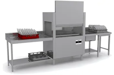 IsyTech konveyörlü bulaşık makinesi 160 sepet/saat, pompalı durulama · 31-11.1 ürün görseli
