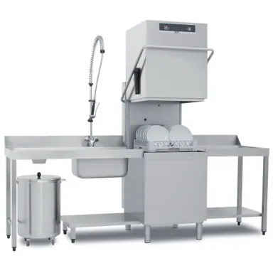 TopTech 38 giyotin tip bulaşık makinesi, gerçek verim 45-51 sepet/saat, 46,5 cm kapak açıklığı ürün görseli