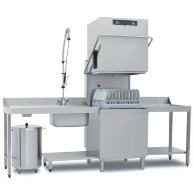 TopTech 39 giyotin tip bulaşık makinesi, gerçek verim 42-45 sepet/saat, 46,5 cm kapak açıklığı ürün görseli