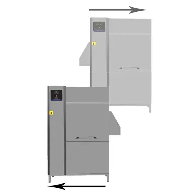 Konveyörlü bulaşık makinesi 100 sepet/saat, tek durulamalı, 60 Hz · ESR10E6 (534410) ürün görseli