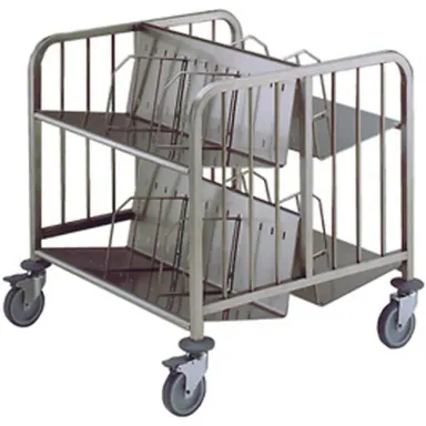 Tepsi ve Tabak Arabaları Servis Arabaları Tabak Arabası-300 Tabaklık 2 Taraflı & 2 Katlı - H=835 mm (361294) ürün görseli