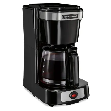 4 Cup Coffee Maker-Black w/Glass Carafe (Case Pack Qty: 6) ürün görseli
