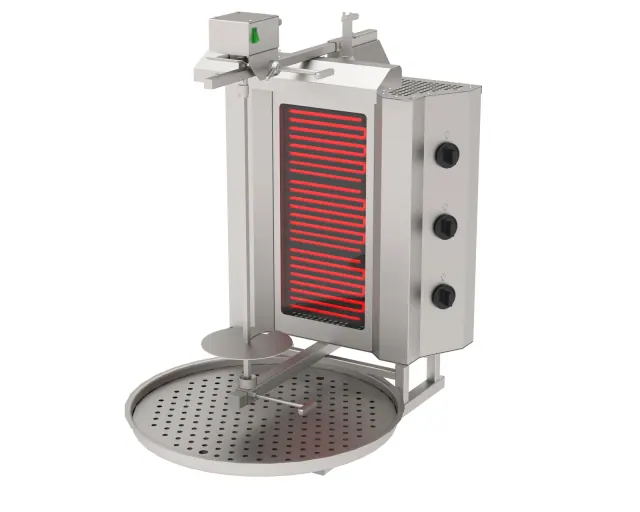 ADE-3U Döner Ocağı Elektrikli 3 Gözlü Üstten Motor ürün görseli
