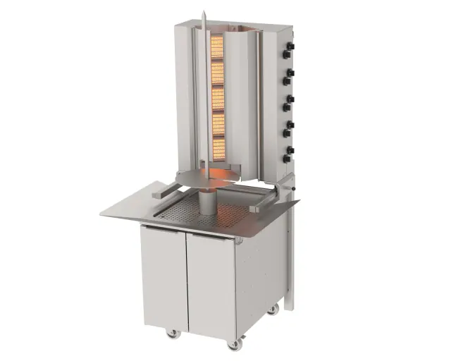 ADG-10D Döner Makineleri Duvara Monte Gazlı 10 Gözlü ürün görseli