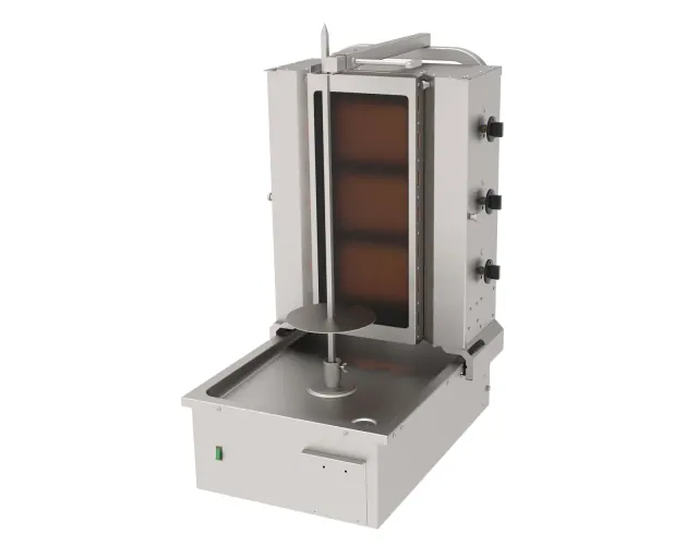ADGC-3A Döner Ocağı Gazlı Camlı 3 Gözlü Alttan Mot ürün görseli