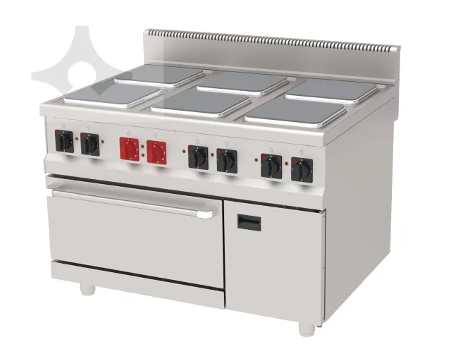 AEK-890 4 kare pleytli elektrikli kuzine 800x900 mm ürün görseli