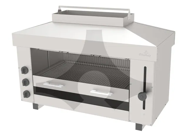 ASM-3E 3 rezistanslı asansörlü elektrikli salamander 960x480 mm ürün görseli