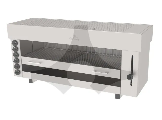 ASM-6G 6 radyanlı asansörlü gazlı salamander 1295x430 mm ürün görseli