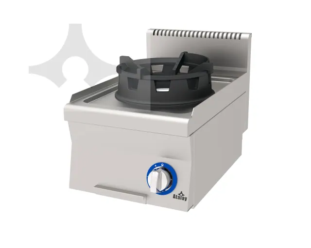 E AWO-460 1 gözlü gazlı wok ocak 400x600 mm ürün görseli