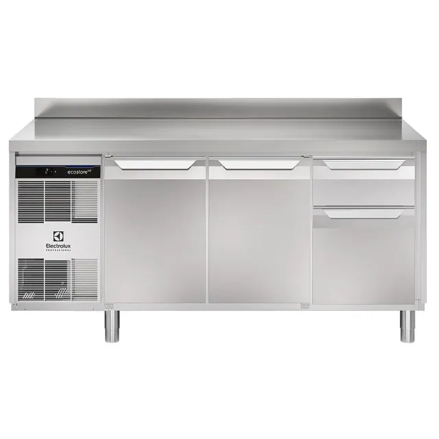 710042 ecostore HP Premium tezgah tip buzdolabı, 2 kapı + ⅓+⅔ çekmece, üst tablalı ve sırtlı, 440 lt ürün görseli