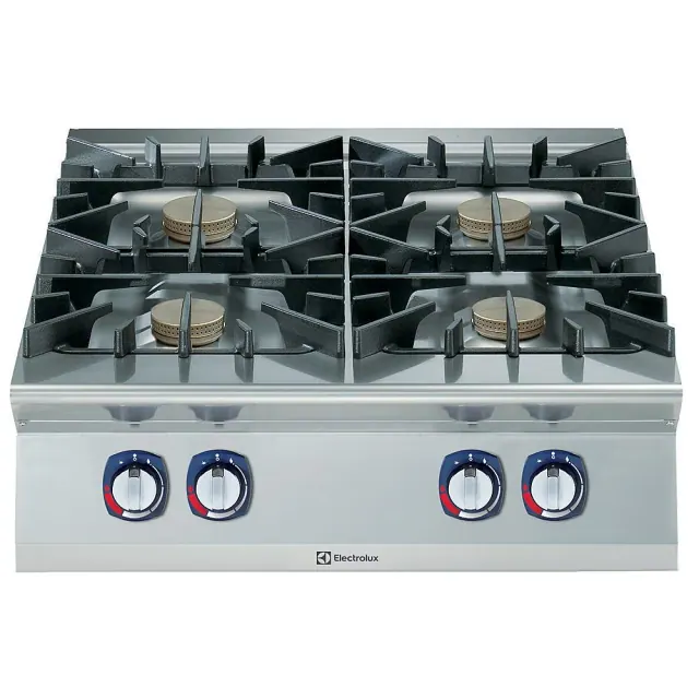 900XP Gazlı 4 Açık Ateşli Setüstü Ocak, 10kW 800 mm 391003 ürün görseli