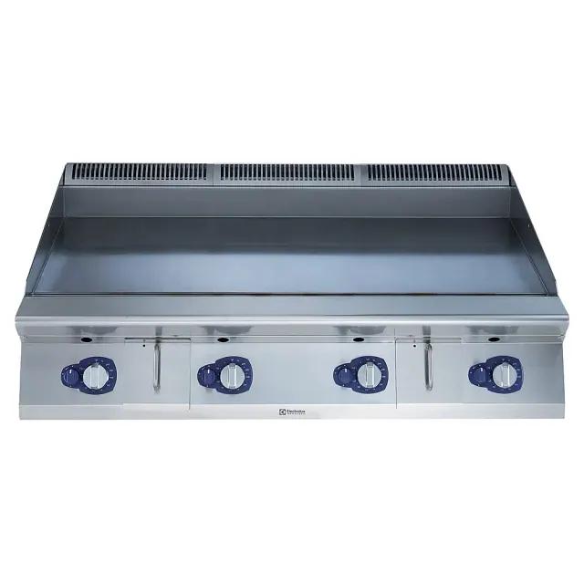 HP Izgara Modüler Pişirme Ekipmanları 900XP 1200mm Gazlı Setüstü Izgara Hp, Düz çizilmeye karşı dayanıklı Nitrochrome3 krom yüzey (391406) ürün görseli