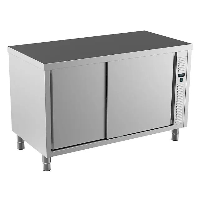 İki taraftan kapılı (pass-through) sıcaklık dolabı tezgah, 1.400 mm, 4 kayar kapılı · 133098 ürün görseli