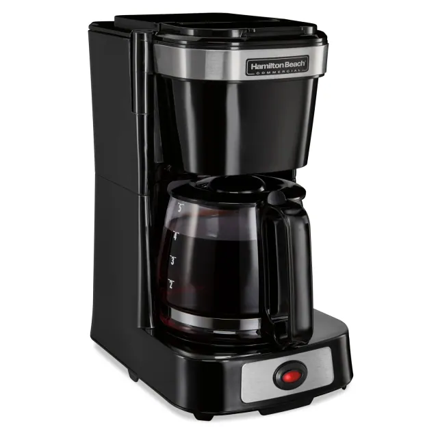 4 Cup Coffee Maker-Black w/Glass Carafe (Case Pack Qty: 6) ürün görseli