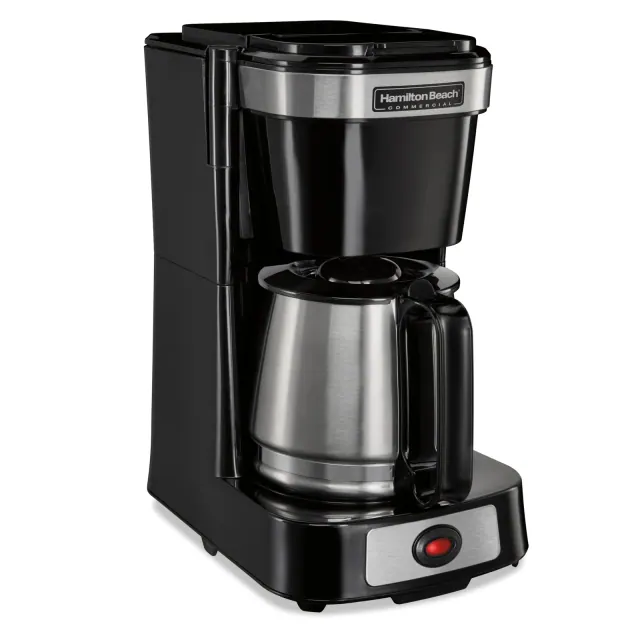4 Cup Coffee Maker-Black w/Stainless Carafe (Case Pack Qty: 6) ürün görseli